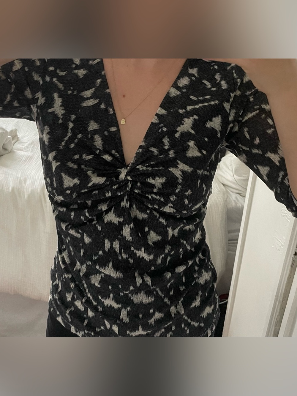Retro V-Neck Top